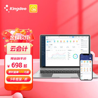 Kingdee 金蝶 精斗云云会计V3财务记账软件系统做账出纳固定资产管理3账套1用户