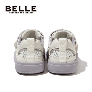 百丽（Belle）童鞋女童板鞋2023夏季新款时尚百搭男童透气网面休闲鞋儿童运动鞋 粉色 31 适合脚长约18.8-19.3cm