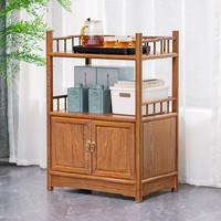 寻古红木家具非洲鸡翅木（学名：非洲崖豆木）餐边柜实木新中式茶水柜收纳储物柜 长60*宽38*高85cm