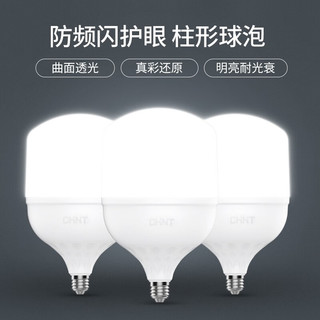 正泰（CHNT）LED灯泡节能灯泡 E27大螺口家用商用大功率光源 02A 5W 6500K