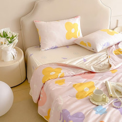 88vipdohia多喜爱四件套纯棉全棉三件套床单被套学生宿舍单人床上用品