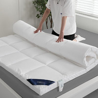 眠度床垫家用榻榻米软垫垫被学生宿舍单人双人租房3D立体抗菌可折叠 白色 90*200cm厚度6cm