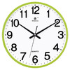 三维工匠七王星钟表挂钟客厅圆形创意时钟挂表简约家庭静音电子石英钟定制 绿色11英寸（直径28厘米