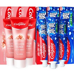 Colgate 高露洁 亮白牙膏套装（喜马盐115g*3支+冰爽薄荷120g*3支）