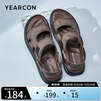 意尔康男鞋2023夏季新款男士真皮凉鞋外穿开车户外沙滩鞋凉拖两用