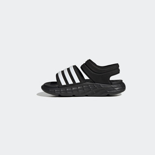 adidas阿迪达斯官方轻运动DURAMO SANDAL SL K男小童减震回弹凉鞋 黑色/白色 31.5(190mm)