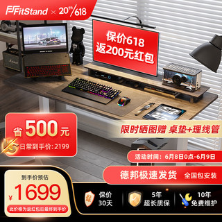 FitStand电动升降桌 电脑桌站立式办公书桌家用写字桌升降台 FS2