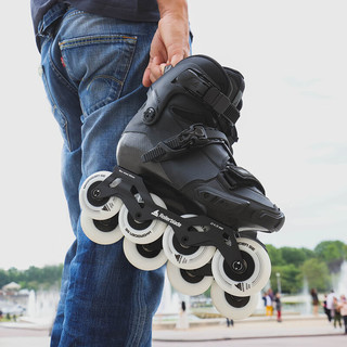 Rollerblade轮滑鞋成人碳纤维专业平花式溜冰鞋可调香蕉架滑轮旱冰 41