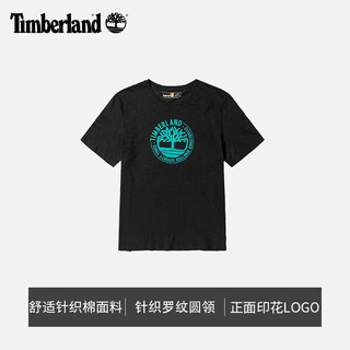 添柏岚（Timberland）官方男装短袖T恤夏季圆领舒适户外休闲印花A6RMD A6RMD001/黑色 XXL