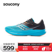 Saucony索康尼驭途16跑鞋男缓震跑步鞋慢跑训练运动鞋RIDE16兰灰40.5