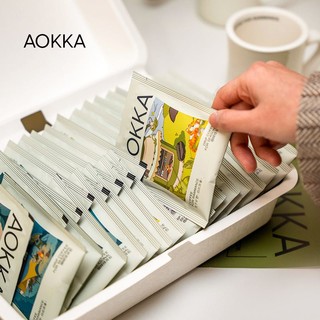 AOKKA 澳咖 四季挂耳咖啡礼盒 新鲜烘焙现磨咖啡粉 手冲美式黑咖啡32片