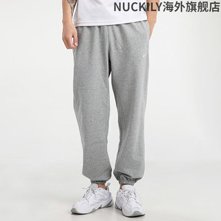 NIKE耐克男裤夏季新款长裤子宽松束脚卫裤灰色运动裤6366 CK6366-063  S 推荐100-120斤