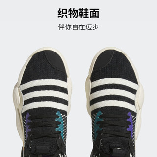 adidas阿迪达斯官方特雷杨2代男女签名版专业boost篮球鞋IG2590 黑色/白色/紫色 42.5(265mm)