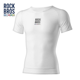 洛克兄弟（ROCKBROS）天路系列骑行排汗衫男女速干T恤上衣透气公路短袖打底衫 黑色 S