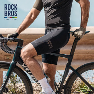 洛克兄弟（ROCKBROS）天路系列骑行短裤男透气速干夏季公路自行车裤骑行服装备 黑色 S