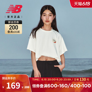 new balance NB官方23新款女款百搭运动休闲圆领短袖T恤AWT32320