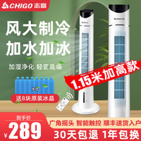 CHIGO 志高 塔扇家用 大风量无叶空调扇电扇落地扇台式摇头小型风扇 遥控智能定时款 FKL-PB989