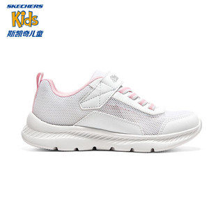 SKECHERS 斯凯奇 2023年夏季女童魔术贴运动鞋儿童透气休闲鞋大童鞋319300L