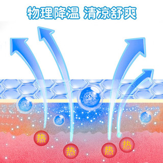 毕亚兹（BIAZE）冰凉贴降温贴夏季清凉物理降温成人学生防暑神器额头手臂手机散热