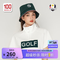 RYDER CUP莱德杯高尔夫球帽女23夏季全新时尚运动遮阳复古渔夫帽女 墨绿色 均码