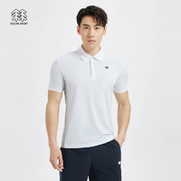 KOLON SPORT 可隆男款户外凉感短袖T恤防晒弹力POLO衫 象牙白IV 175/L