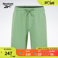 Reebok锐步官方2023夏季男子运动休闲时尚潮流针织短裤23RCS601M 23RCS601MGL2 A/2XL