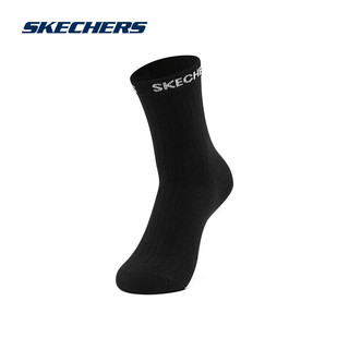 斯凯奇Skechers春夏季短筒运动袜情侣款袜子L422U152 碳黑/0018 M