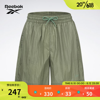 Reebok锐步官方2023夏季女子经典时尚运动休闲女子梭织短裤23RMS6 23RMS608WGL2 A/L