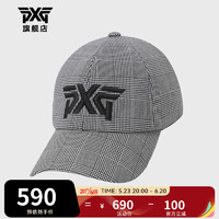 PXG 高尔夫男女同款球帽23夏季新款英伦风透气遮阳帽格纹刺绣golf球帽 PHPPU850791