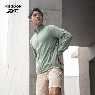 Reebok锐步官方2023夏季男子JACKET针织拉链休闲夹克23RCS105M 23RCS105MGL2 A/2XL