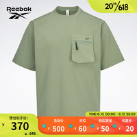 Reebok锐步官方夏季新款Tee男子针织运动休闲短袖T恤23RCS413M 23RCS413MGL2 A/2XL