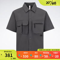 Reebok锐步官方2023夏季男子SHIRT户外防晒复古短袖衬衣23RCS801M 23RCS801MGH1 A/L