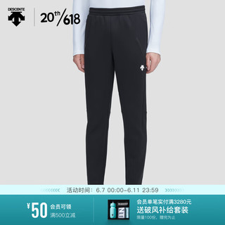 DESCENTE 迪桑特 TRAINING系列 男子针织运动长裤 D3131TFP53 BK-黑色 M(170/80A)