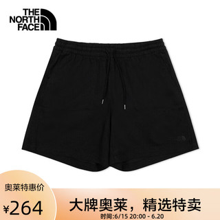 北面（The North Face）速干裤短裤女户外休闲吸湿排汗春季上新7QO6 JK3/黑色 XL/170/80A