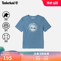 添柏岚（Timberland）官方男装短袖T恤夏季圆领舒适户外休闲印花A6RMD A6RMDDJ5/海军蓝 S