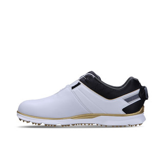 Footjoy高尔夫球鞋男鞋23新品Pro SL BOA皮质舒适稳定缓震FJ运动球鞋男新 白黑金53066 40码