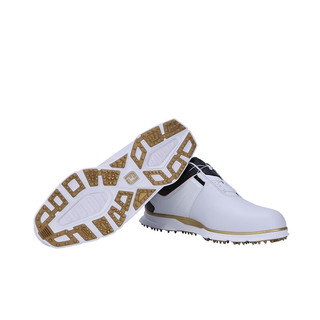 Footjoy高尔夫球鞋男鞋23新品Pro SL BOA皮质舒适稳定缓震FJ运动球鞋男新 白黑金53066 40码