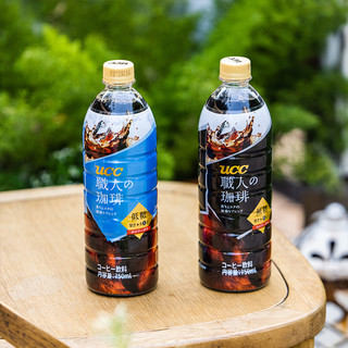 UCC悠诗诗黑咖啡无糖饮料750ml 6瓶装咖啡既饮饮料