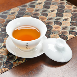 冰种玉瓷高端三才盖碗茶杯单个羊脂玉茶盏泡茶功夫茶具不烫手家用
