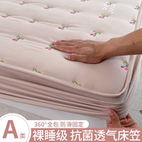 A类夹棉床笠单件加厚床垫保护套1.8防尘防滑固定床单双人宿舍床罩