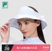 FILA 斐乐官方女空顶帽2023夏新款高尔夫运动帽遮阳帽无顶帽帽子