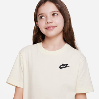 耐克（NIKE）大童(女孩)T恤 SPORTSWEAR FD0927-113 XL