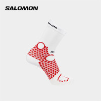 salomon萨洛蒙弹力运动袜男女款春夏中帮舒适白色黑色配件袜子