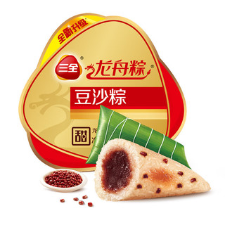 三全 网兜粽子 豆沙口味 455g 6只装 甜粽 端午节 早餐食材 手工包制