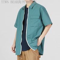 添柏岚(Timberland)短袖衬衫男士23夏季户外休闲宽松半袖A29BT A29BTCL6/主图款 XL