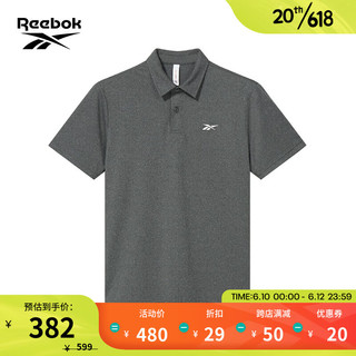 Reebok锐步官方23夏季男子经典时尚运动休闲针织短袖Polo23RMS4 23RMS417MGL1 A/L