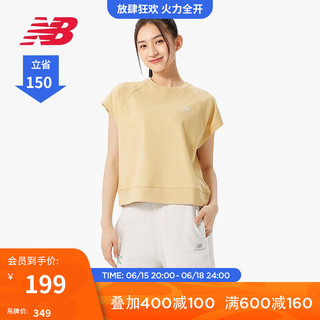 NEW BALANCE NB官方23新款女款夏季简约百搭透气运动休闲短袖T恤 GO AWT32319 M