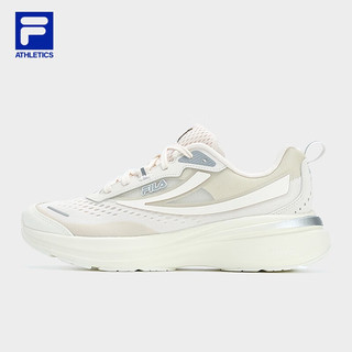 FILA 斐乐 柔云鞋女鞋路跑鞋2023夏新款轻便跑步鞋 玉灰色-JS 37.5