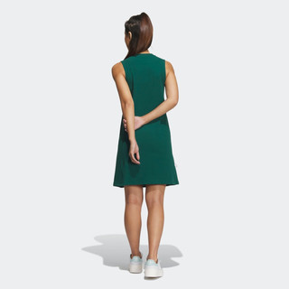 adidas阿迪达斯官方三叶草女装夏新款运动圆领无袖连衣裙IP2208 森林绿 A/S