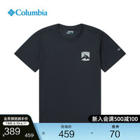 哥伦比亚 户外男子速干降温运动舒适短袖T恤AE2339 011 S(170/92A)